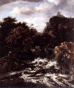 Jacob Isaacksz. van Ruisdael Norwegian Landscape with Waterfall France oil painting artist